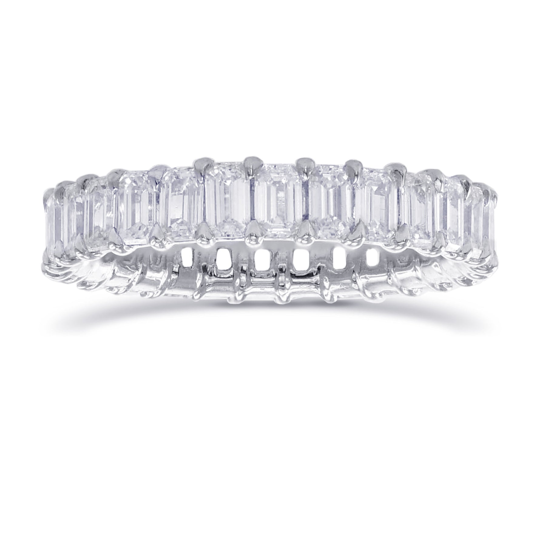 Emerald Diamond Full Eternity Band