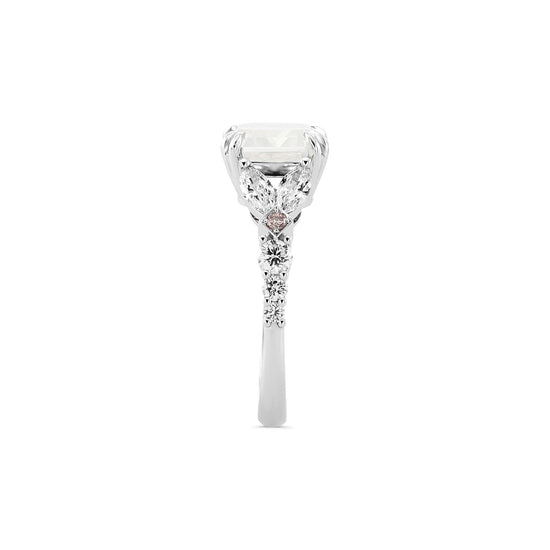 Fancy White Side-stone Diamond Ring