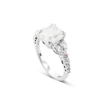 Fancy White Side-stone Diamond Ring