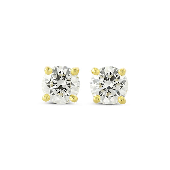 Round Brilliant Diamond Stud Earrings