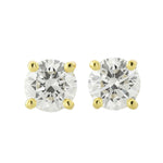 Round Brilliant Diamond Stud Earrings