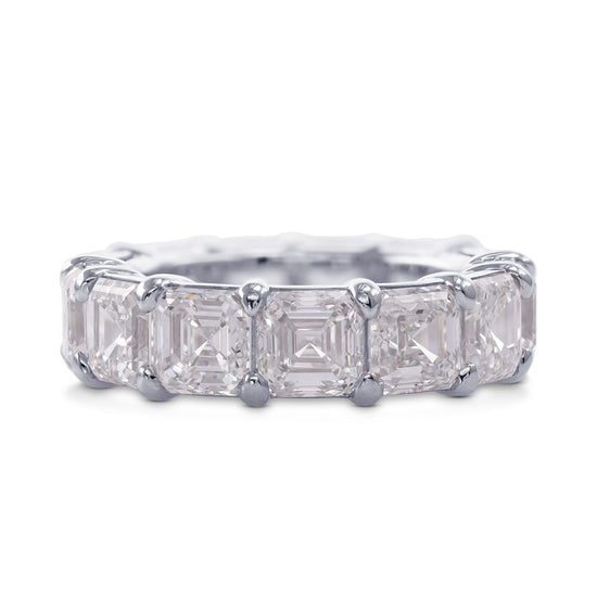 Asscher-cut Full Eternity Diamond Ring