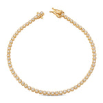 Classic Round Yellow Diamond Tennis Bracelet