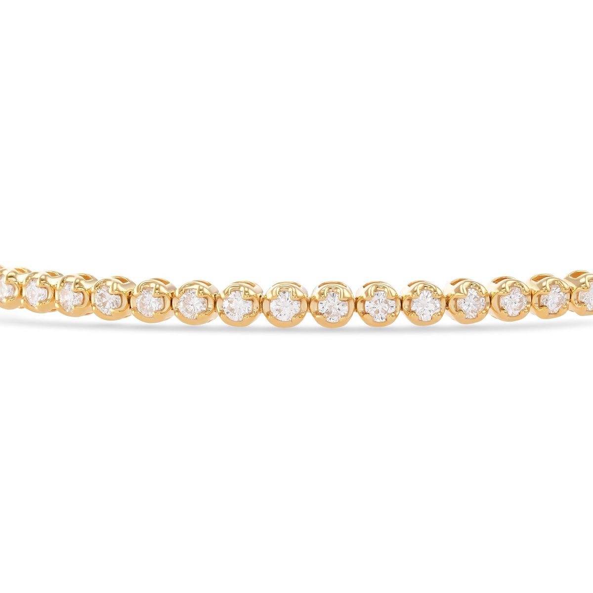 Classic Round Yellow Diamond Tennis Bracelet