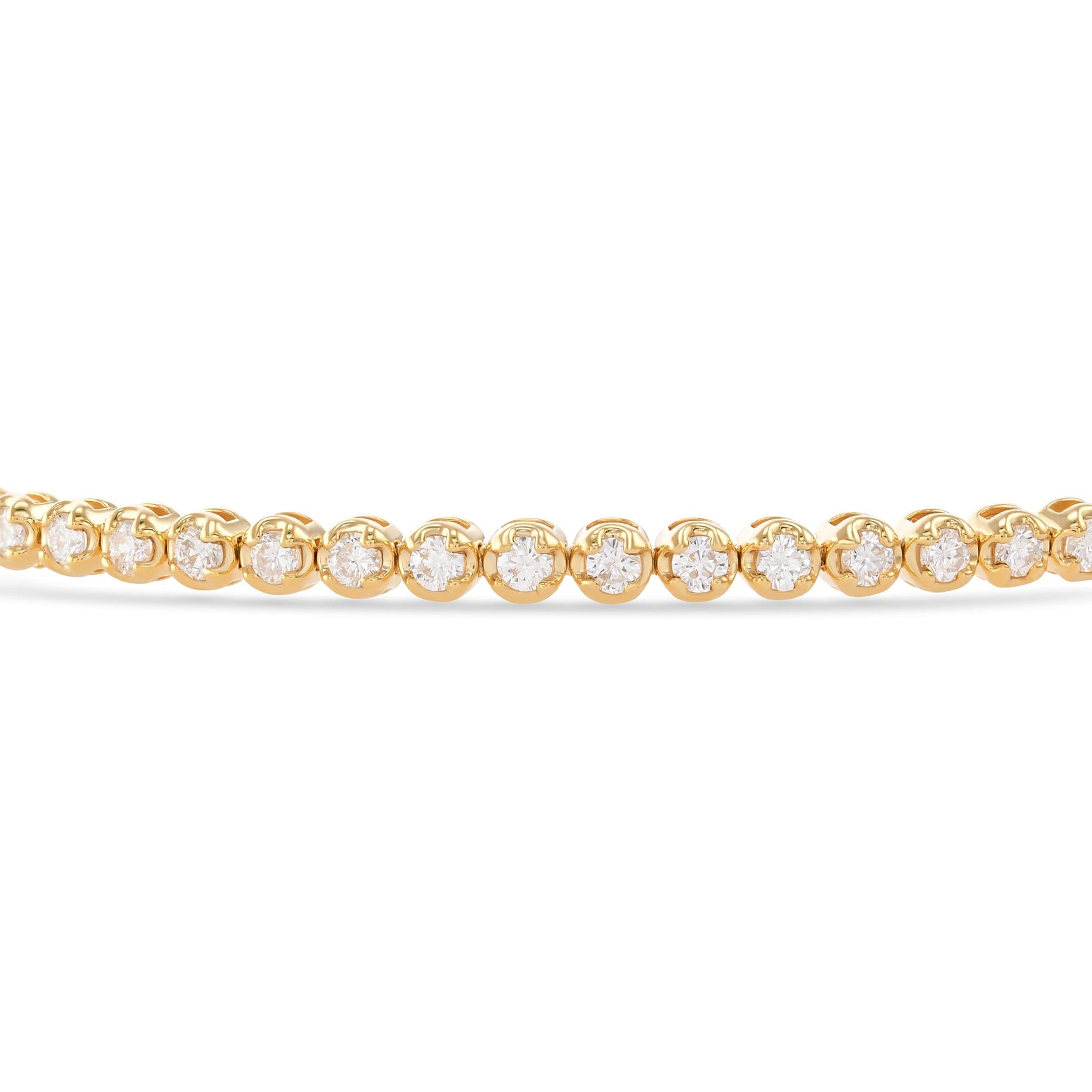Classic Round Yellow Diamond Tennis Bracelet