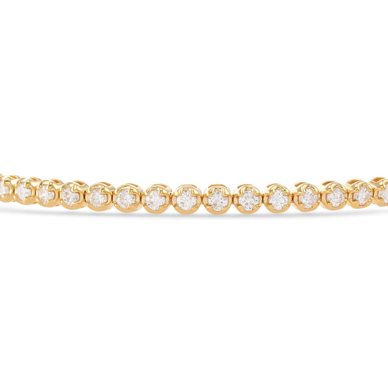 Classic Round Yellow Diamond Tennis Bracelet