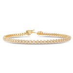 Classic Round Yellow Diamond Tennis Bracelet