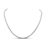 White Diamond Tennis Necklace