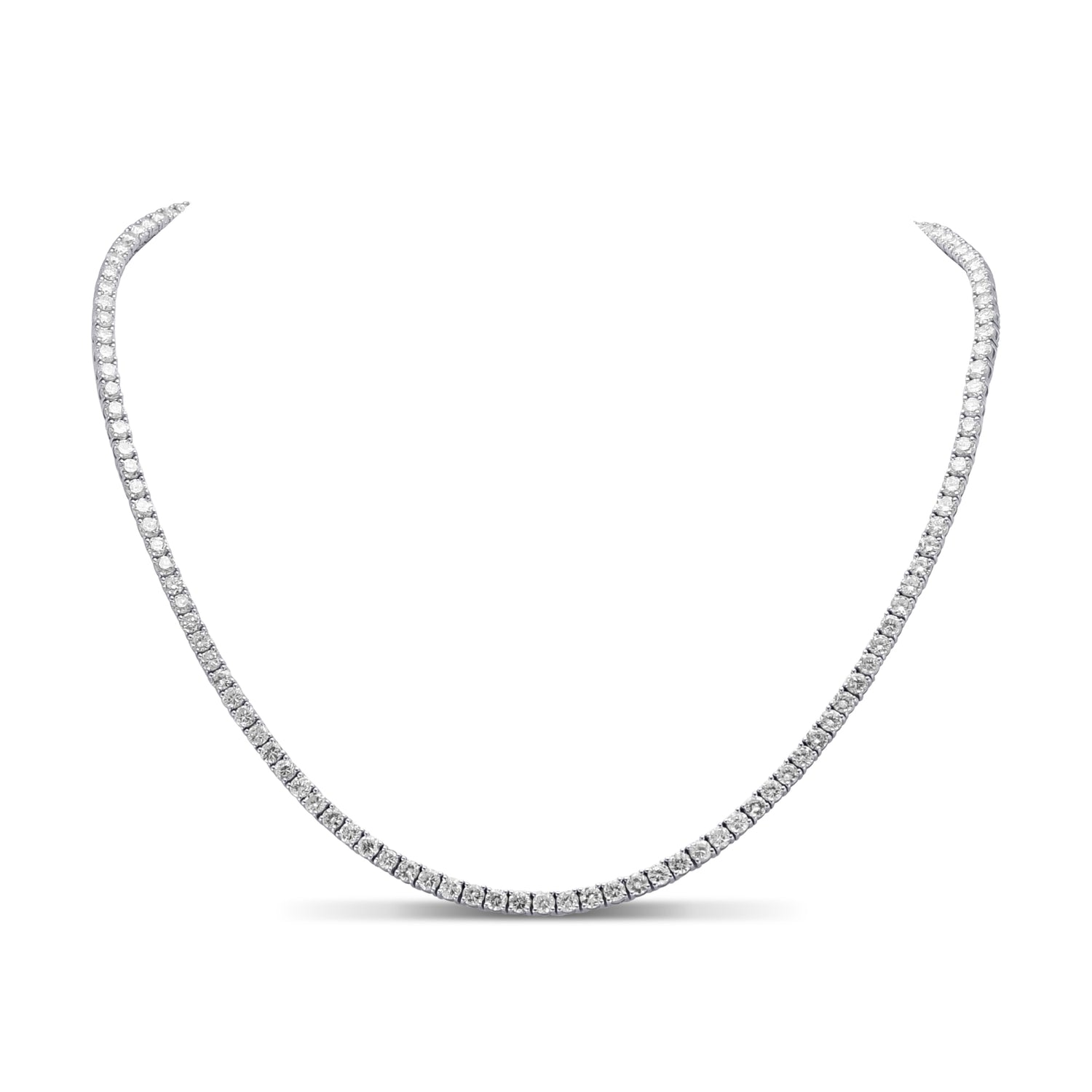 White Diamond Tennis Necklace
