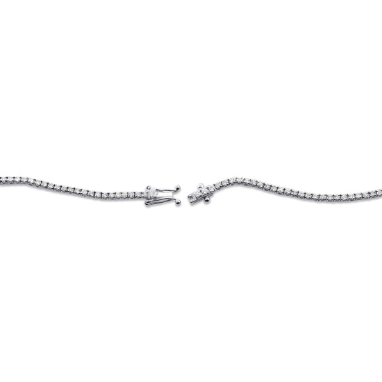 White Diamond Tennis Necklace