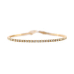 Round White Diamond Tennis Bracelet