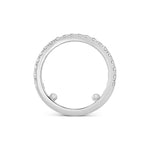 Open Pave Diamond Half Eternity Ring