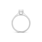 Classic Oval Diamond Solitaire Ring