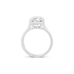 Colorless Cushion Diamond Solitaire Ring