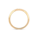 Custom Contoured Diamond Wedding Band