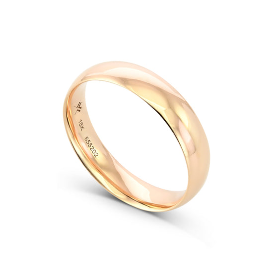 Comfort Fit Domed Wedding Band