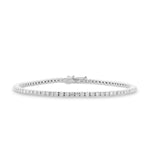 Round White Diamond Tennis Bracelet