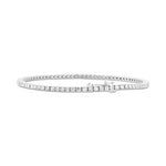 Round White Diamond Tennis Bracelet