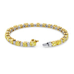 Fancy Intense Yellow Mixed Shape Diamond Bracelet