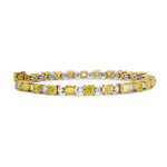 Fancy Intense Yellow Mixed Shape Diamond Bracelet
