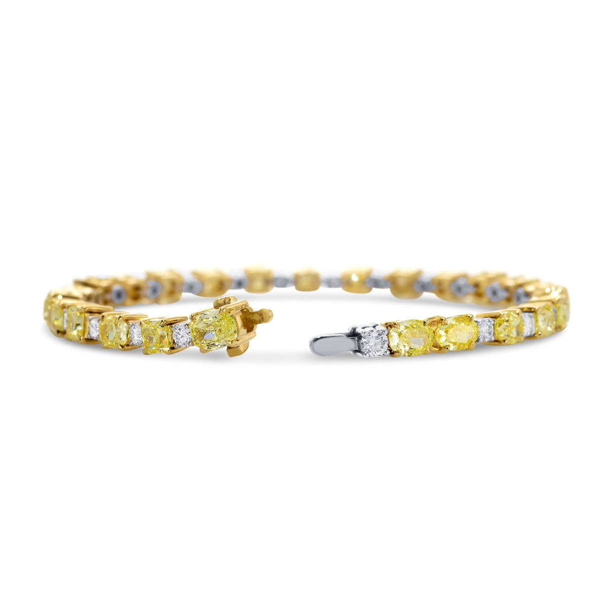 Fancy Intense Yellow Mixed Shape Diamond Bracelet