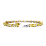 Fancy Intense Yellow Mixed Shape Diamond Bracelet