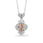 Fancy Brown Pink Diamond Marquise Diamond Pendant