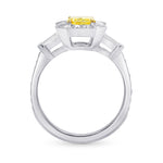 Fancy Intense Yellow Radiant Diamond Ring