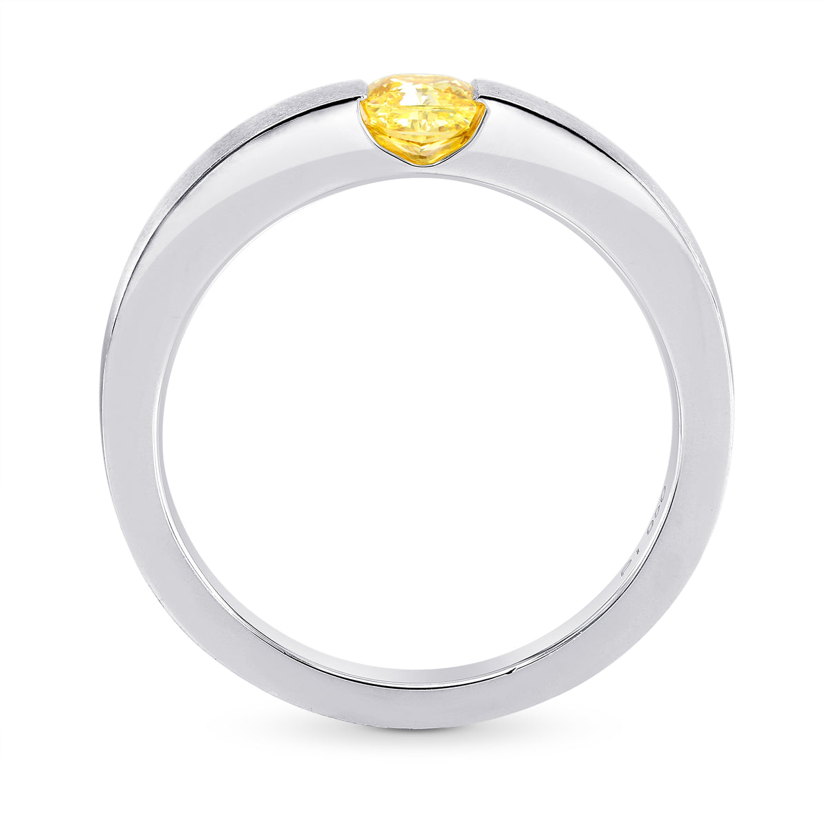 Fancy Vivid Yellow Diamond Solitaire  Ring