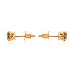 Fancy Brown Stud Earrings