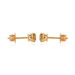 Fancy Brown Stud Earrings