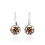 Champagne Diamond Drop Earrings
