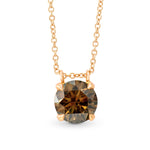Fancy Brown Round Diamond Pendant