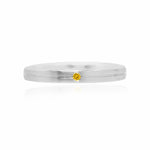 Gents Fancy Vivid Yellow Diamond Solitaire Band Ring