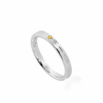 Gents Fancy Vivid Yellow Diamond Solitaire Band Ring