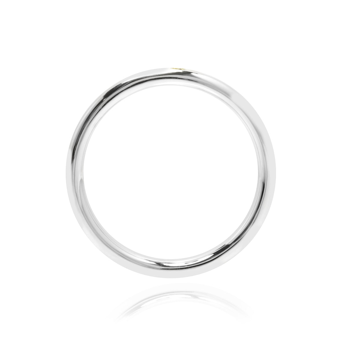 Gents Fancy Vivid Yellow Diamond Solitaire Band Ring