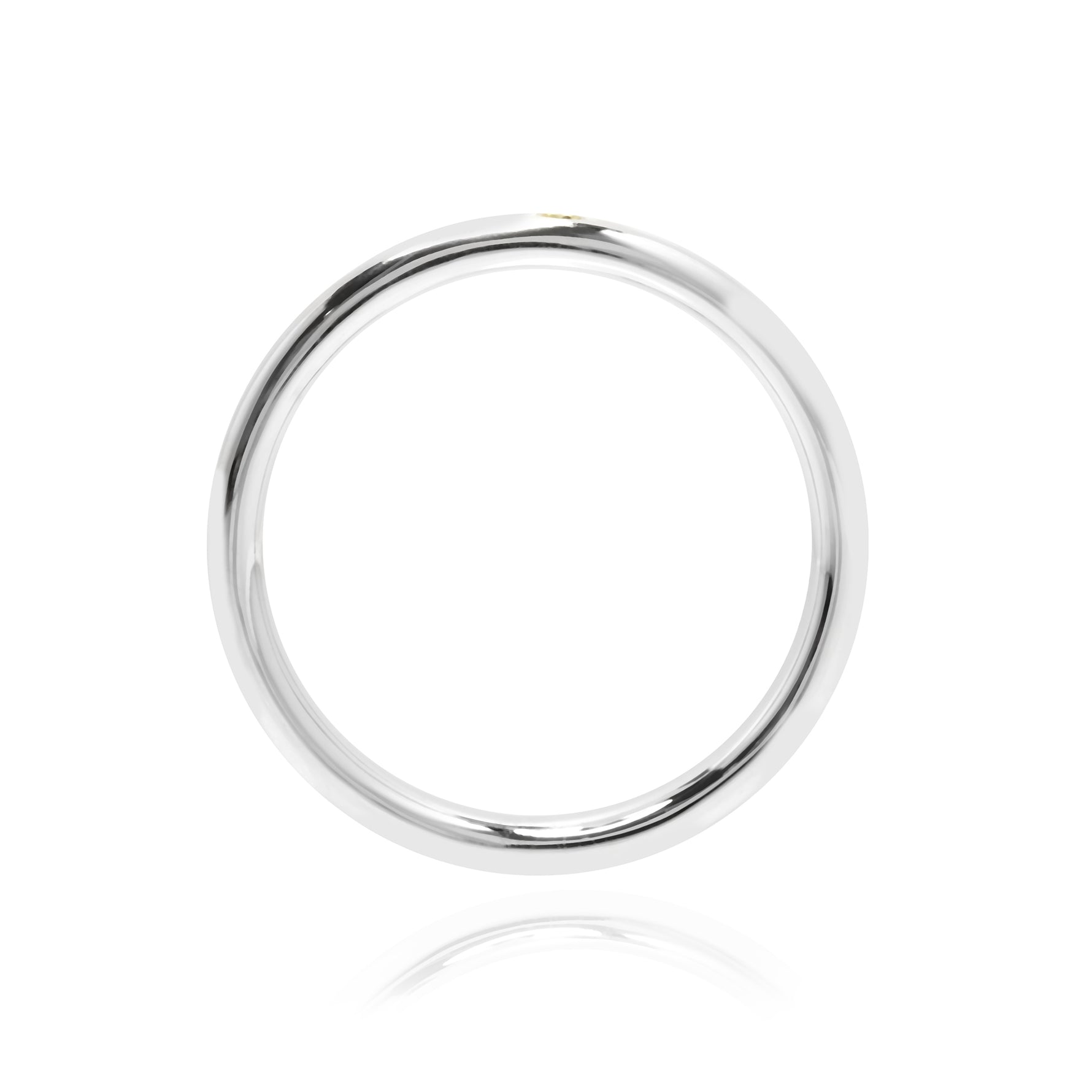 Gents Fancy Vivid Yellow Diamond Solitaire Band Ring