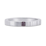 Fancy Deep Pinkish Purple Emerald Solitaire Ring