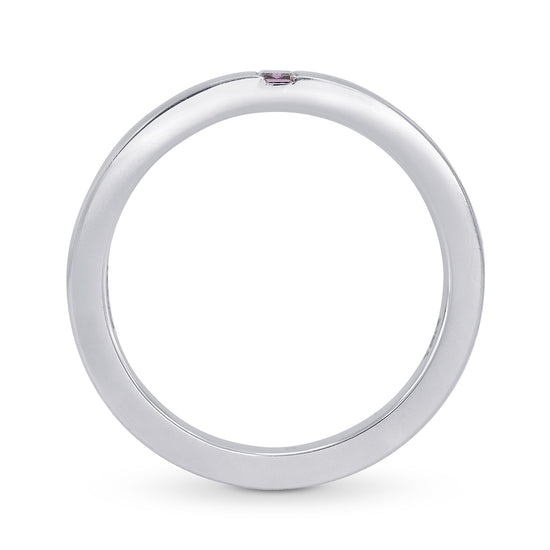 Fancy Deep Pinkish Purple Emerald Solitaire Ring