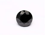 1.23 Carat Natural Black Round Diamond GIA