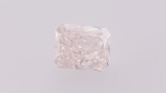 0.53 Carat Light Brown Pink Radiant Diamond VVS2 GIA