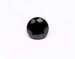 7.54 Carat Natural Black Round Diamond GIA