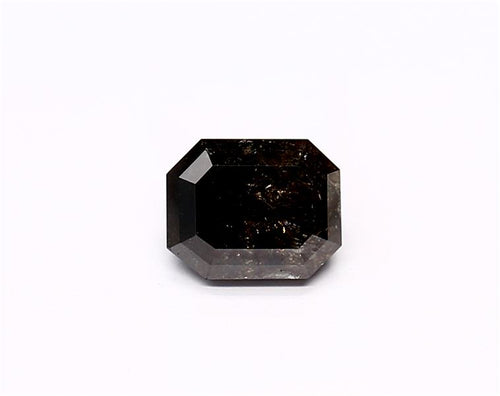 1.13 Carat Natural Black Emerald Diamond GIA