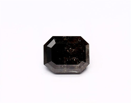 1.13 Carat Natural Black Emerald Diamond GIA