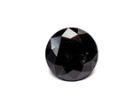1.78 Carat Natural Black Round Diamond GIA
