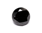 0.95 Carat Natural Black Round Diamond GIA