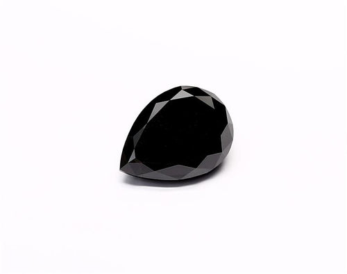 4.14 Carat Natural Black Pear Diamond GIA