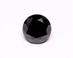 0.44 Carat Natural Black Round Diamond GIA
