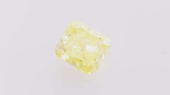 0.64 Carat Fancy Yellow Cushion Diamond SI1 GIA