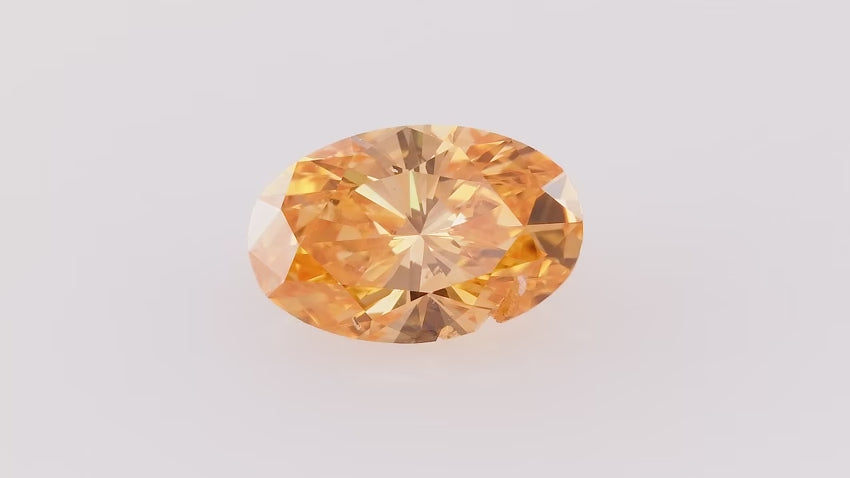 にっしーFancy Vivid Orange Yellow Si2 0.920 ct Fancy Vivid Yellowish Orange SI2 - R T Diamonds